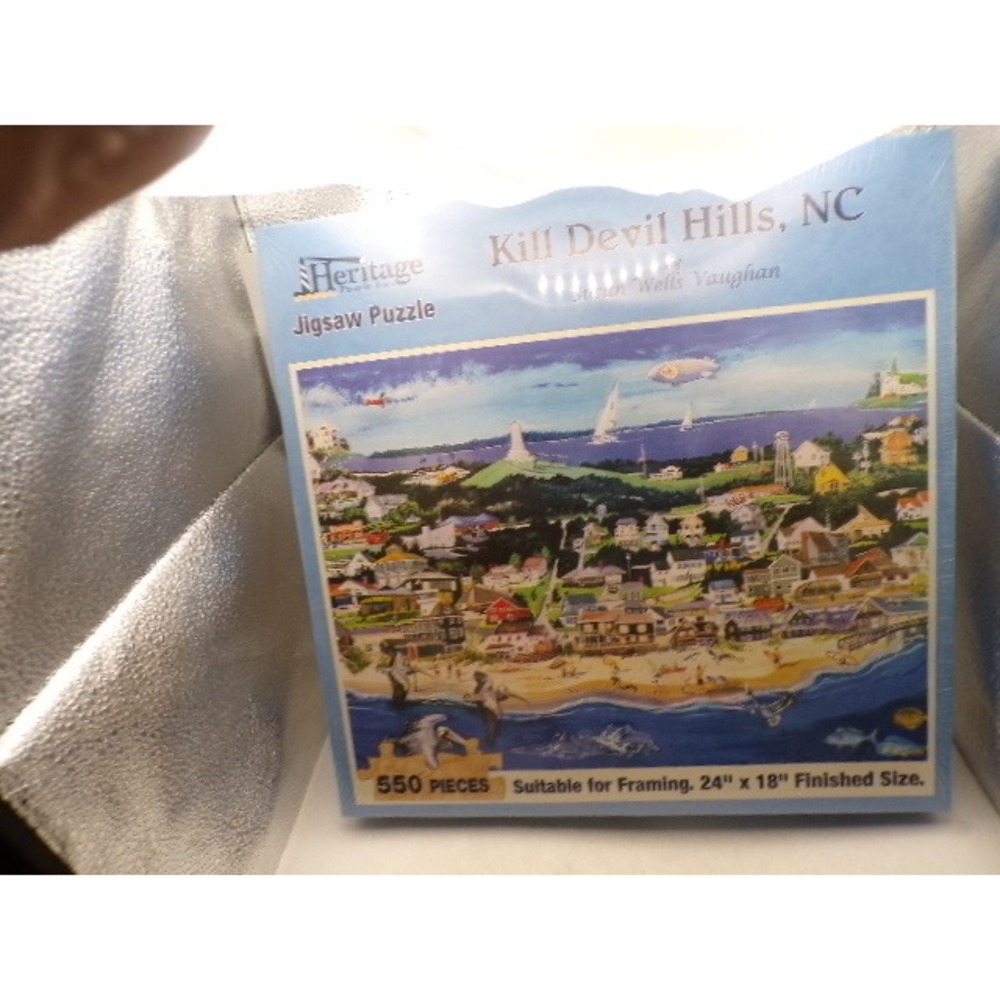 Heritage Puzzle Kill Devil Hills‎ NC Susan Wells Vaughan 550 Piece Jigsaw Puzzle